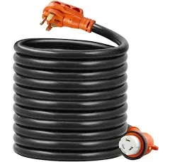 VEVOR 30 ft RV Power Cord Generator Cord 50A NEMA 14-50P /NEMA SS2-50RETL Listed