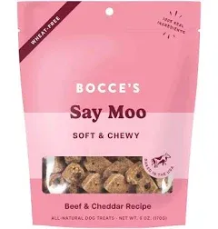 Oven Baked Say Moo Treats for Dogs, Wheat-Free Everyday Dog Treats, Made with Re