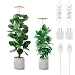 yadoker Plant Grow Light, LED Growing Light Full Spectrum for 2 Pack Bamboo