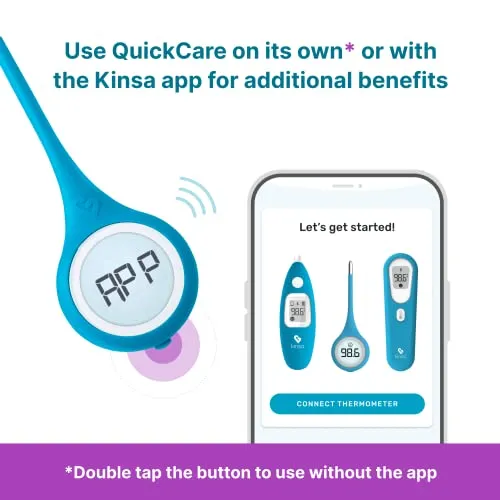 Kinsa QuickCare Digital Smart Thermometer Baby Kid Adult KSA-120 Accurate