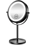 Benbilry Lighted Makeup Mirror - LED Double Sided 1X/10X Magnification Cosmetic