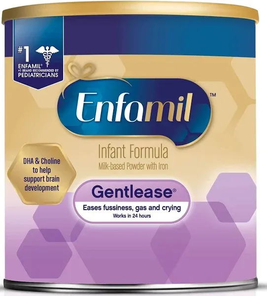 Enfamil Gentlease Milk-Based Powder With Iron Infant Formula 0-12 Months (19.9 lbs)