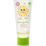 2 Babyganics Mineral Based Sunscreen - SPF 50+ - Fragrance Free - Tear Free-6 oz