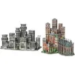 Game of Thrones - 2 3D Puzzles: The Red Keep and Winterfell: 1755 Pcs Multi