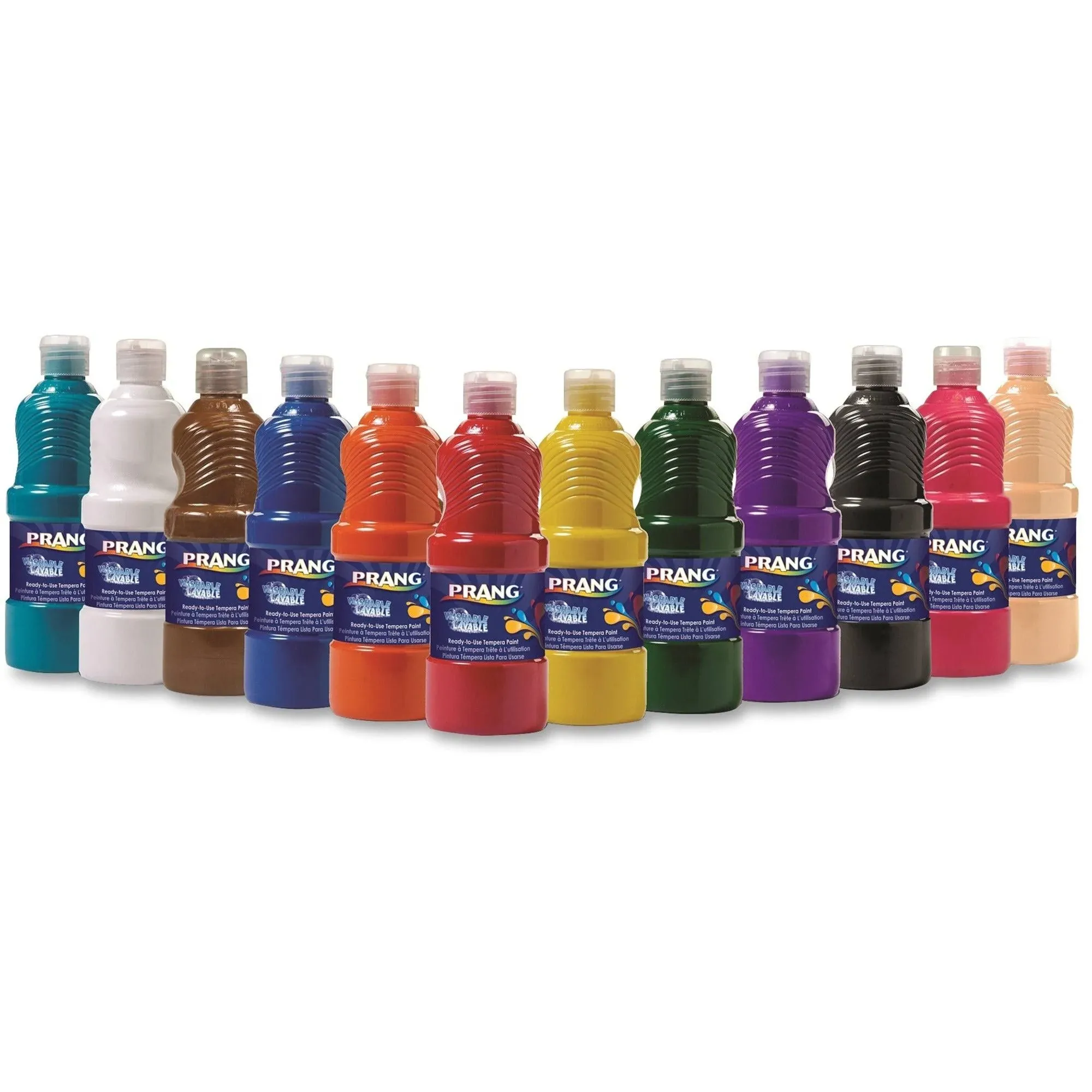 Prang Washable Paint Assorted 16 oz 12 per Set