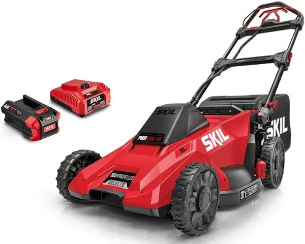 SKIL PWRCore 20" Cordless Brushless Push Lawn Mower Kit PM4910-10