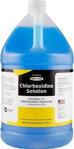 Durvet Chlorhexidine 1 Gal Cleaning Solution for Horses and Dogs - 001-0259