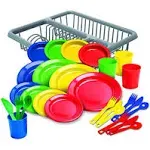 Kidzlane Kids and Toddler Dishes | Kids Play Kitchen Accessories Set | BPA Free