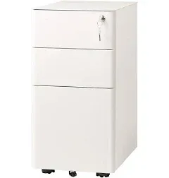 Devaise 3-Drawer Slim Vertical File Cabinet