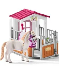 Schleich Horse Stall with Lusitano Horse Playset