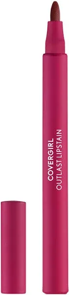 Covergirl Outlast Lipstain #45 Brazen Raisin Smooth Application