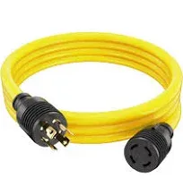 Houseables 10 Ft 30 Amp 125-250V Yellow