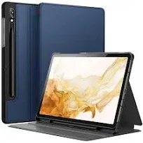 JETech Case for Samsung Galaxy Tab S8 2022/S7 2020 11-Inch with S Pen Holder, Slim Folio Stand Protective Tablet Cover, Multi-Angle Viewing (Navy)