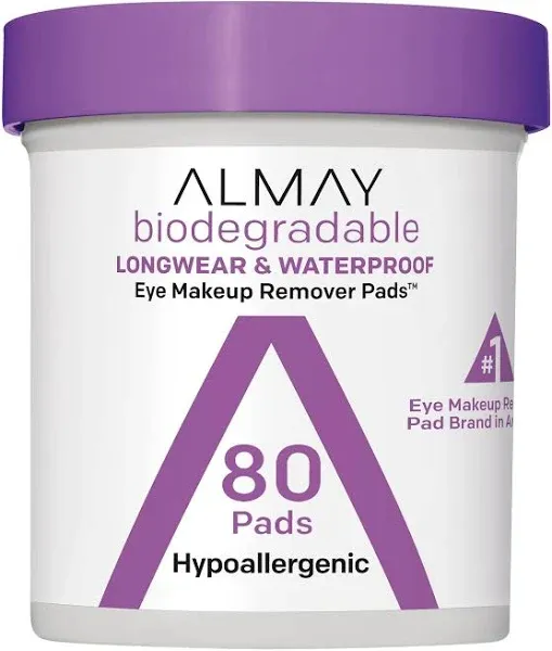 Almay Biodegradable Longwear Waterproof Eye Makeup Remover Pads