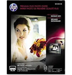 HP Premium Plus Photo Paper Glossy 8.5 x 11 lbs 35 Sheets Pack CR664A. Sealed