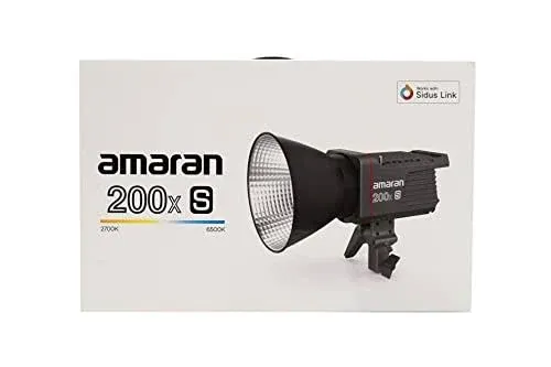 Aputure Amaran 200XS Bicolor LED Video Light 250W 27006500K 51600lux1m Bluetooth App Control 9 Builtin Lighting Effects Dcac Power