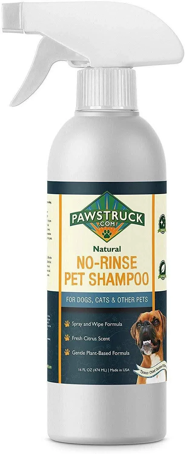 Pawstruck No-Rinse Dry Dog Shampoo for Dogs & Cats