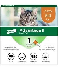 4 Month Supply of Advantage II for Cats under 9 lb