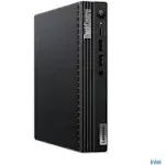 Lenovo ThinkCentre M70q Gen 4 12E30001US Desktop Computer - Core i5 13th Gen i5-13400T Deca-core (10 Core) 1.30 GHz - 16 GB RAM DDR4 SDRAM - 256 GB PCI Express NVMe 4.0 x4 SSD - Tiny - Black - Intel Q