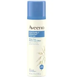 Aveeno Positively Smooth Moisturizing Shave Gel, 7 Ounce Pack of 6