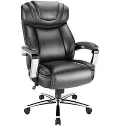 Realspace Axton Big & Tall High-Back Bonded Leather Chair