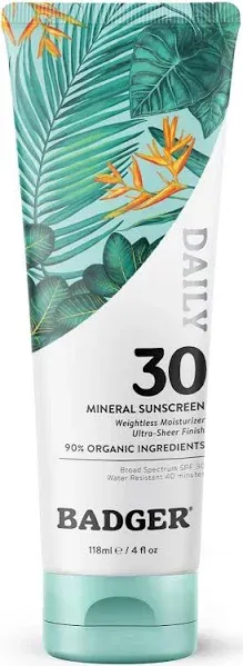 Badger Daily Mineral Sunscreen SPF 30