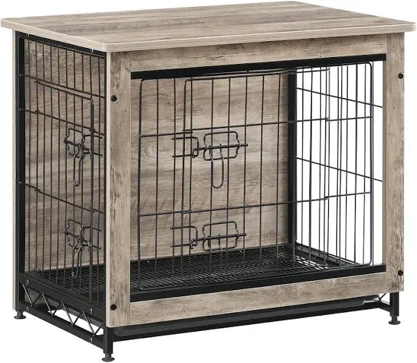 Feandrea Dog Crate Furniture Side End Table Modern Kennel for Dogs Indoor up