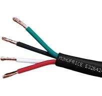 Monoprice Speaker Wire, CL2 Rated, 2-Conductor, 16AWG, 50ft, Black