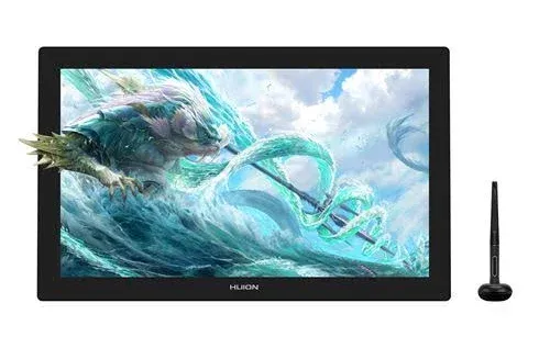 Huion Kamvas Pro 24 4K 23.8" Pen Display Style Tablet, 24", Interface Port HDMI VGA, Android Mac Os x Windows, 8192 GT2401