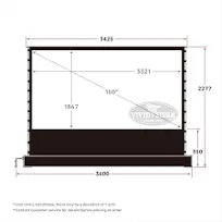 Vividstorm S Electric Projector Screen 150 Inch With White Cinema Screen Material For Normal Projector And Home Cinema System - Buy Vividstorm Floor Rising Screen,150 Inch Projector Screen,Foldable Pop-up Projection Screen Product on Alibaba.com