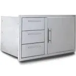 Blaze 39-Inch Stainless Steel Access Door & Triple Drawer Combo - BLZ-DDC-39-R