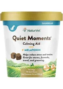 Naturvet Quiet Moments Calming Aid Dog Supplement – Helps Promote Relaxation, Re