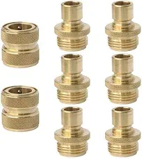 PLG Brass Quick Connect Garden Hose Fittings