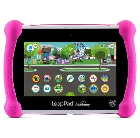 LeapPad Academy Tablet 2015 P/N 6022 With Pink Case