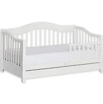 Toddler Day Bed - Daybed Frame Safety Rail Storage Drawer Kids Bedroom Furniture