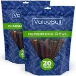 ValueBull Collagen Sticks, Beef Dog Chews, Medium 6 inch, 50 Count