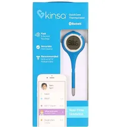 Kinsa KSA-110 Quickcare Smart Digital Bluetooth Thermometer Syncs To Your Phone