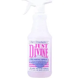 Chris Christensen Just Divine Dog Brushing Spray Concentrate, Groom Like a Professional, Prevents Brushing Damage, Light Detangler, All Coat Types, Made in USA, 16oz