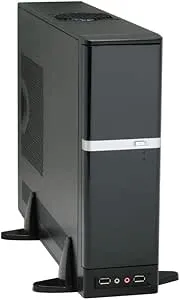 APEX DM-387 Black Steel Micro ATX Media Center / Slim HTPC Computer Case w/ ATX12V TFX 275W Power Supply