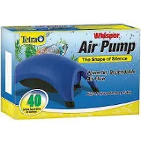 Whisper 60 Air Pump With Minimal Noise Tetra Water Fish Tank Aquarium Filter NEW