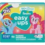 Pampers Easy Ups Training Underwear, My Little Pony, 5T-6T (41+ lb), Super Pack - 46 underwear