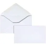 Envelopes, 3-5/8" x 6-1/2", Gummed Seal, White, Box Of 500