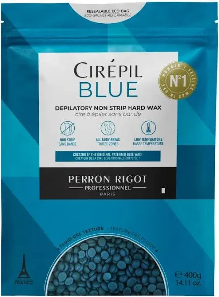 Cirepil Blue 400g Unscented All-Purpose Wax Beads - Perfect for Sensitive Skin,