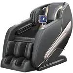 Real Relax 2024 Home Massage Chair PS6000, Zero Gravity SL Track Massage Chair, Full Body Shiatsu Massage Recliner with Body Scan Bluetooth, Black