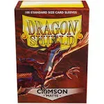 Dragon Shield (100) Matte Sleeves Crimson