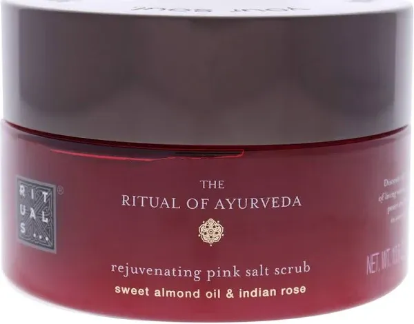 RITUALS Ayurveda Rebalancing Body Scrub - Exfoliating Scrub with Punjabi Pink Salt, Indian Rose & Sweet Almond - 10.5 Oz