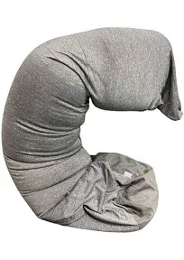 Frida Mom Adjustable Keep-Cool Pregnancy Pillow Support C,I,L+U Shape In-1👉Grey