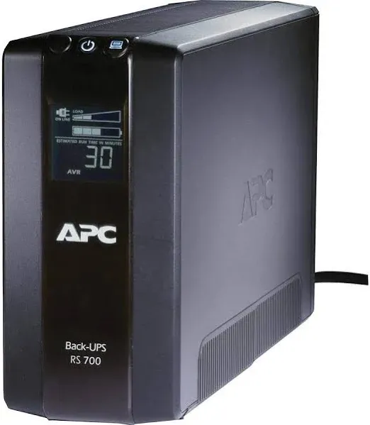 APC BR700G Back-UPS Pro 700 Battery Backup System, 6 Outlets, 700 VA, 355 J