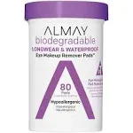 Almay Biodegradable Longwear & Waterproof Eye Makeup Remover Pads (0.01 oz)