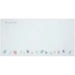 Magnetic Dry-Erase Glass Board with Magnets, 18in x 36in, Wall-Mounted Whiteboard